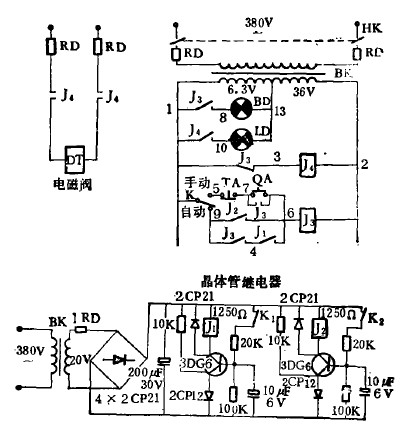 电镀厂电镀液自动恒温装置结构图